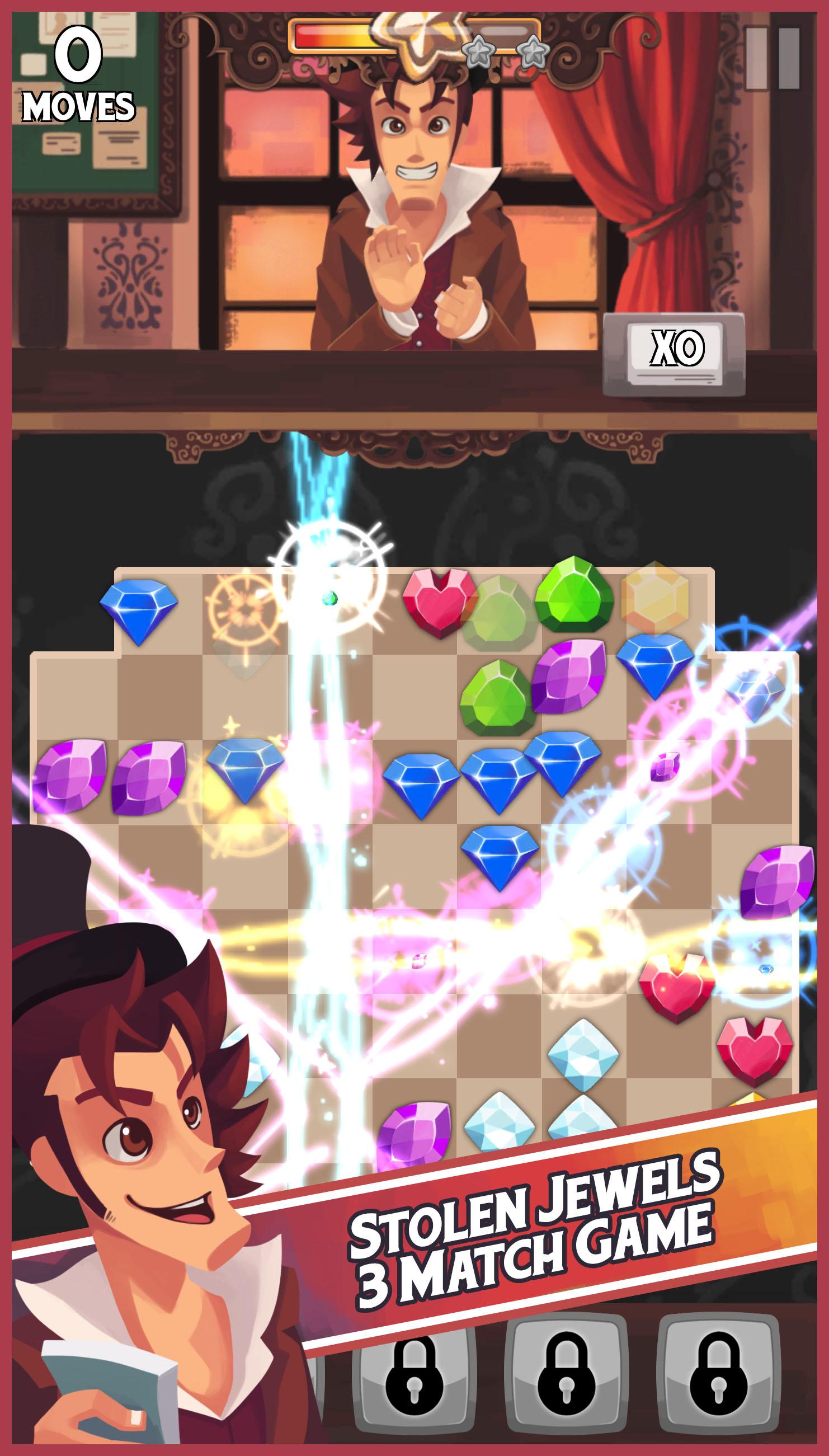 Stolen Jewels: Match 3 Puzzle截图1