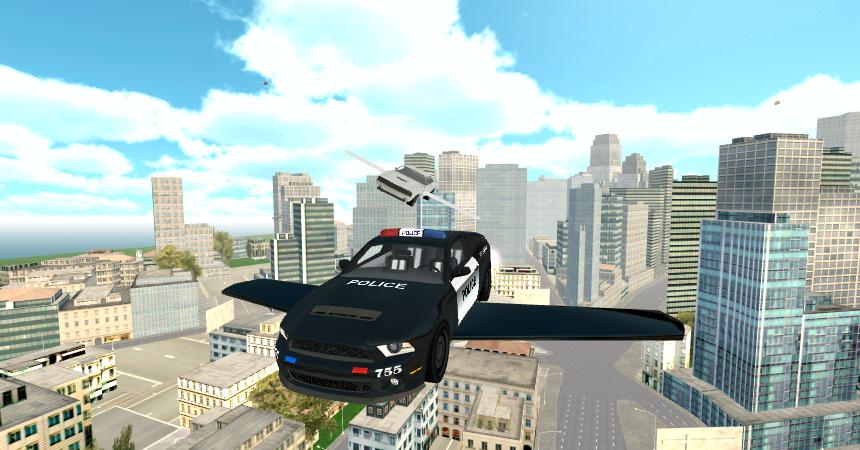 Flying Police Car Simulator截图1