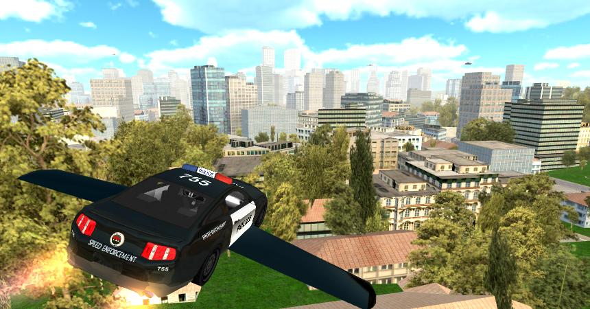 Flying Police Car Simulator截图2