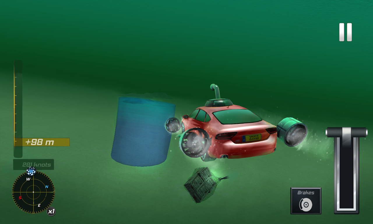 3D Submarine Car Simulator截图3