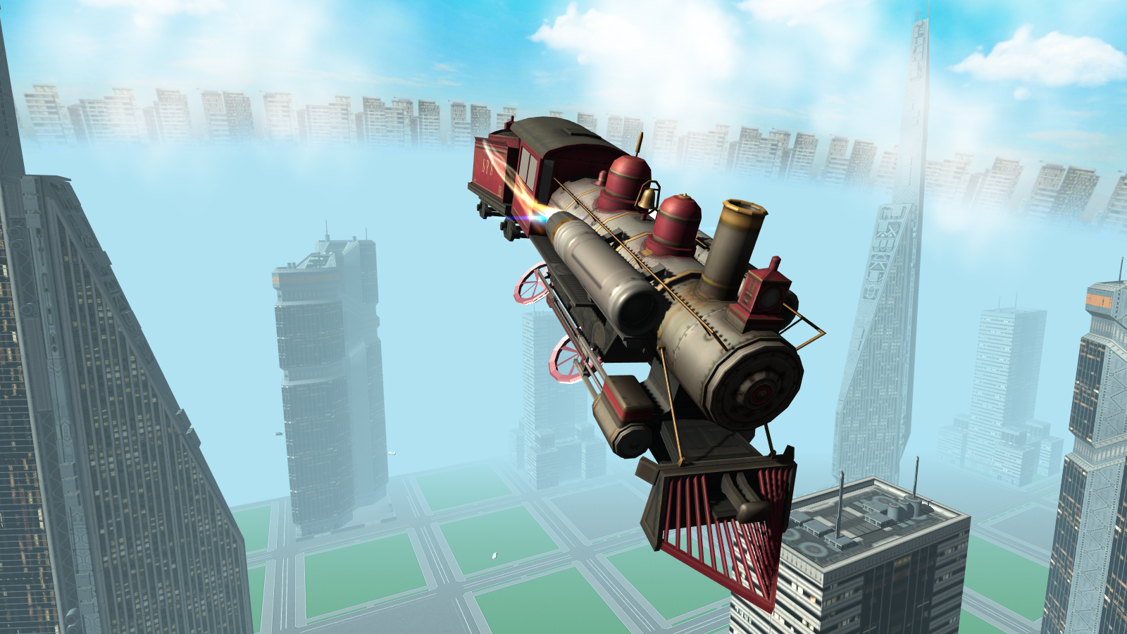 Flying Train Simulator 3D Free截图1