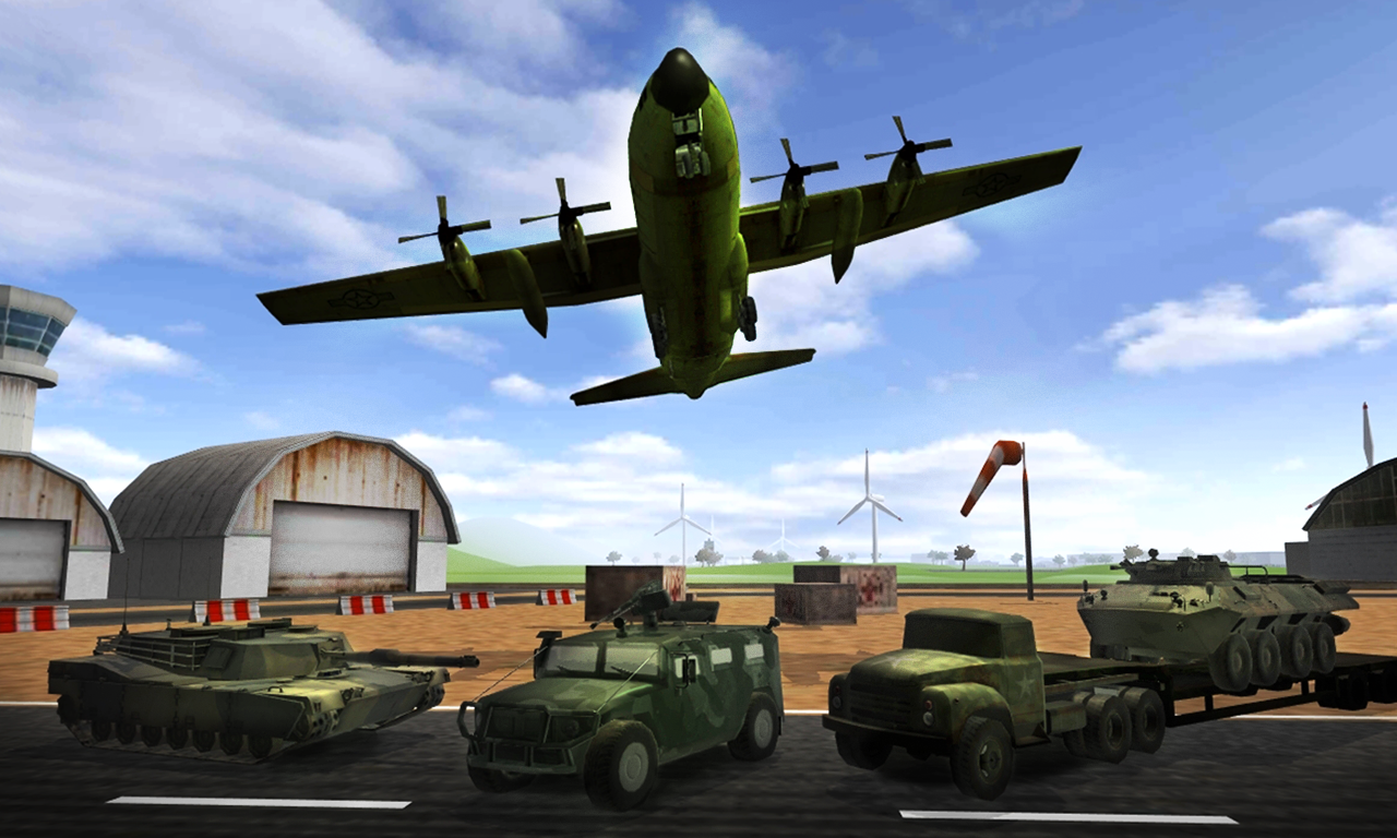 Army plane cargo simulator 3D截图2