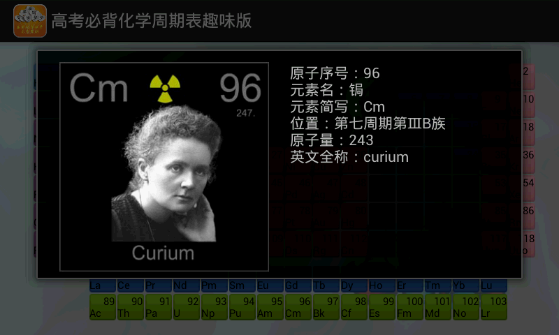 高考必背化学周期表趣味版截图3