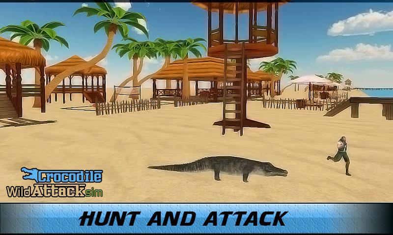 Crocodile Wild Attack Sim截图1