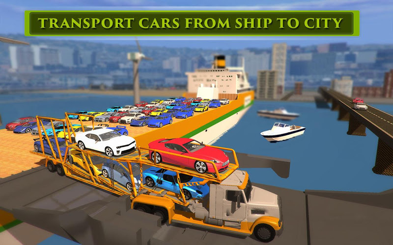 Car Transport Trailer Truck 3D截图1