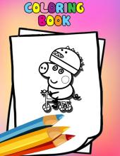 How to color Peppa Pig ( coloring pages)截图4