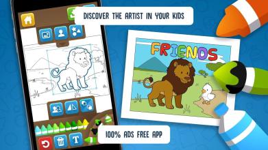 Hellokids Animal Coloring Time截图2