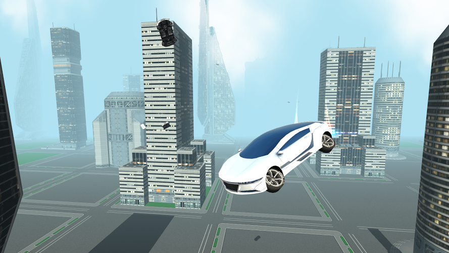 Futuristic Flying Car Driving截图4