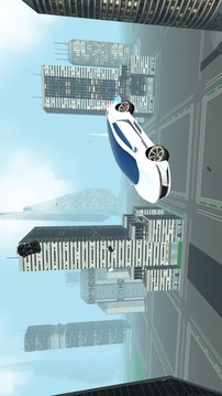 Futuristic Flying Car Driving截图