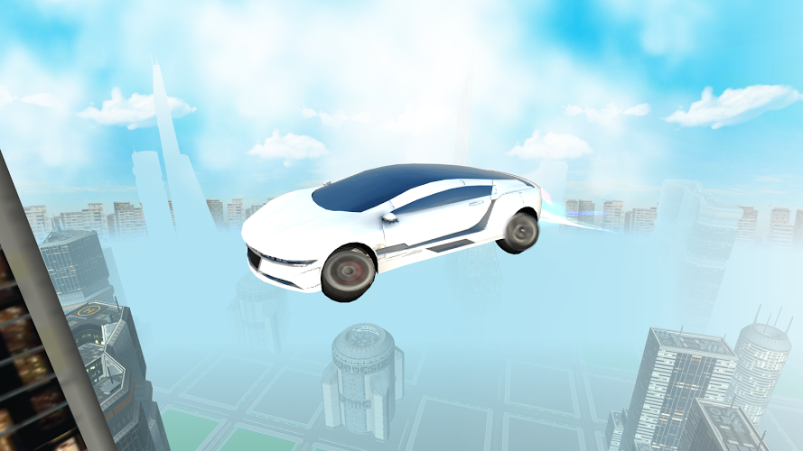 Futuristic Flying Car Driving截图5
