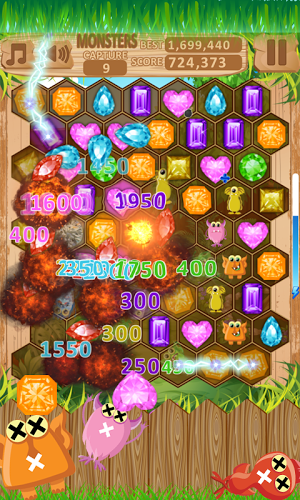 Jewels Blast Crusher Hexagon截图2