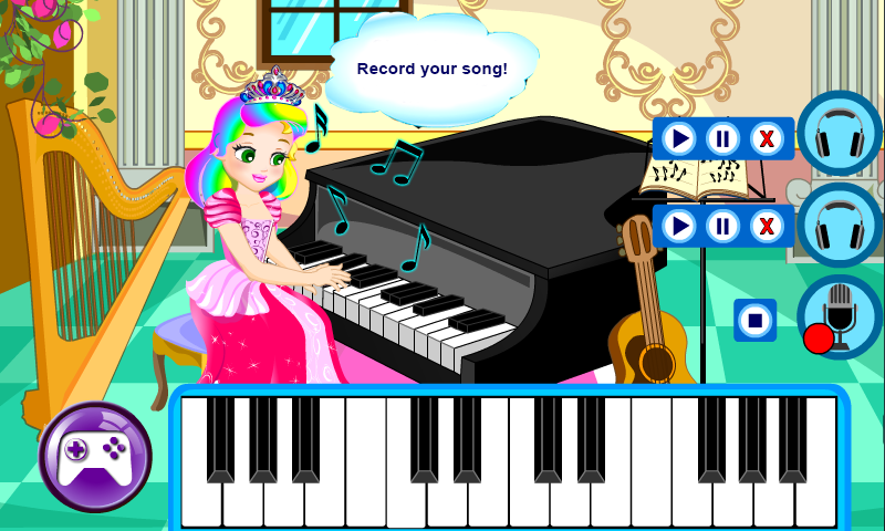 Princess Piano Lesson Game截图5