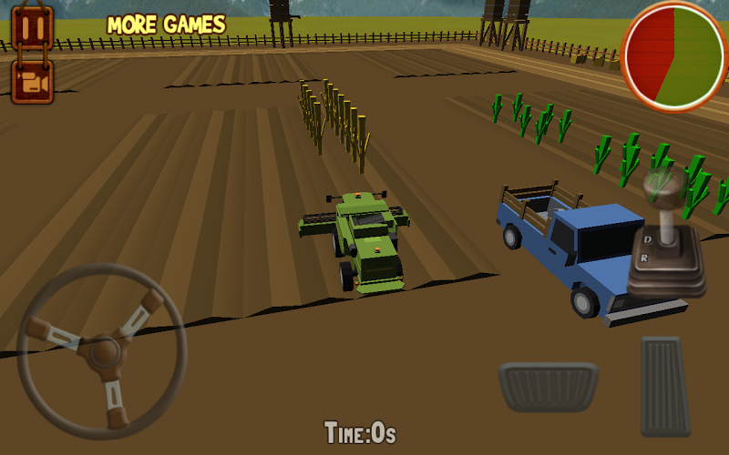Blocky Farm Tractor Simulator截图2