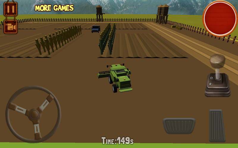 Blocky Farm Tractor Simulator截图3