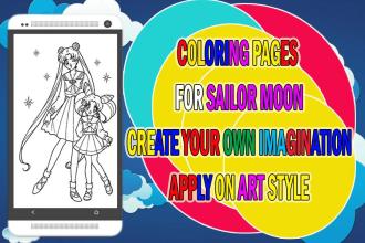 Coloring Pages For Sailor Moon截图1