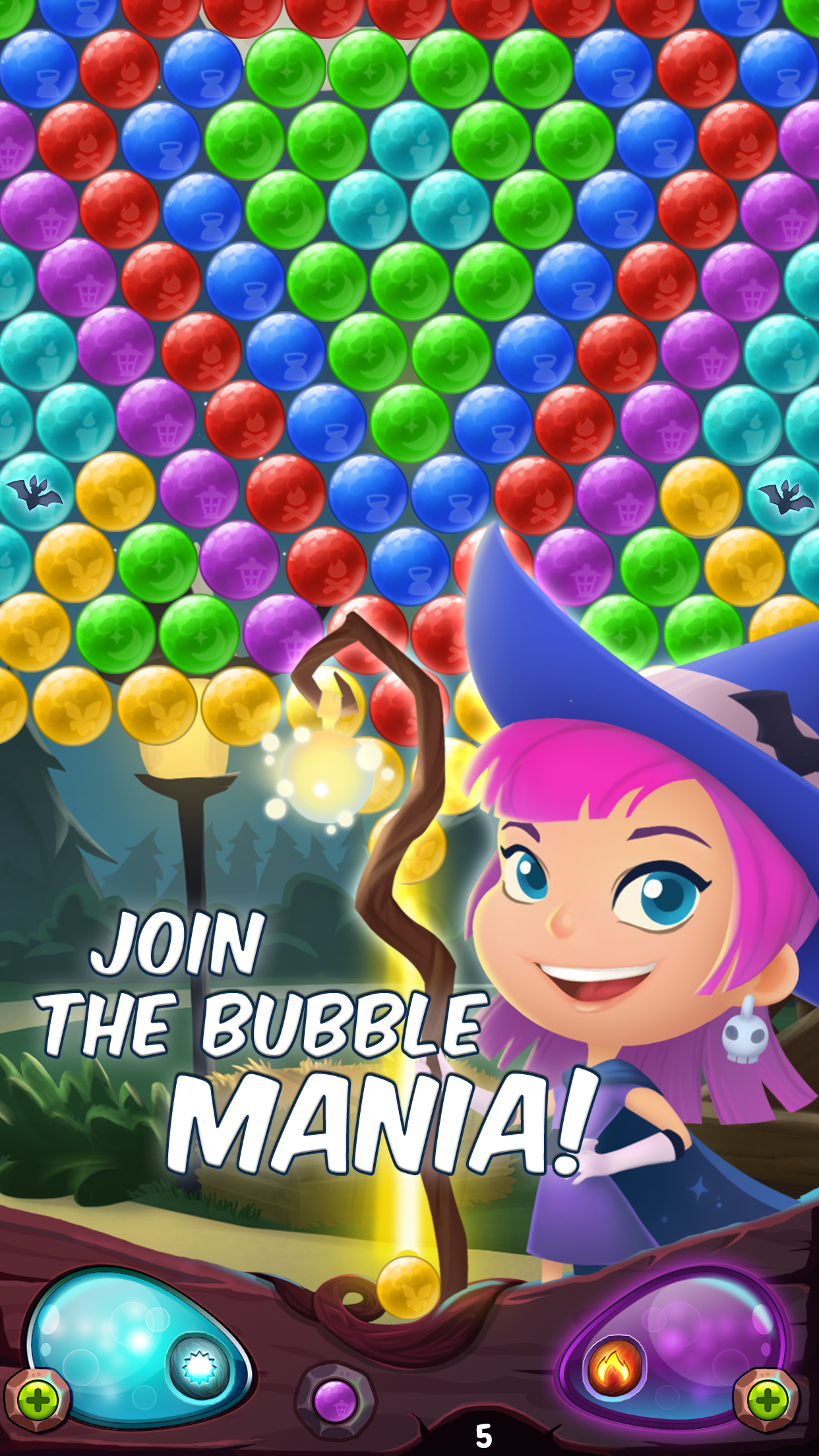 Bubble Shooter Night截图4