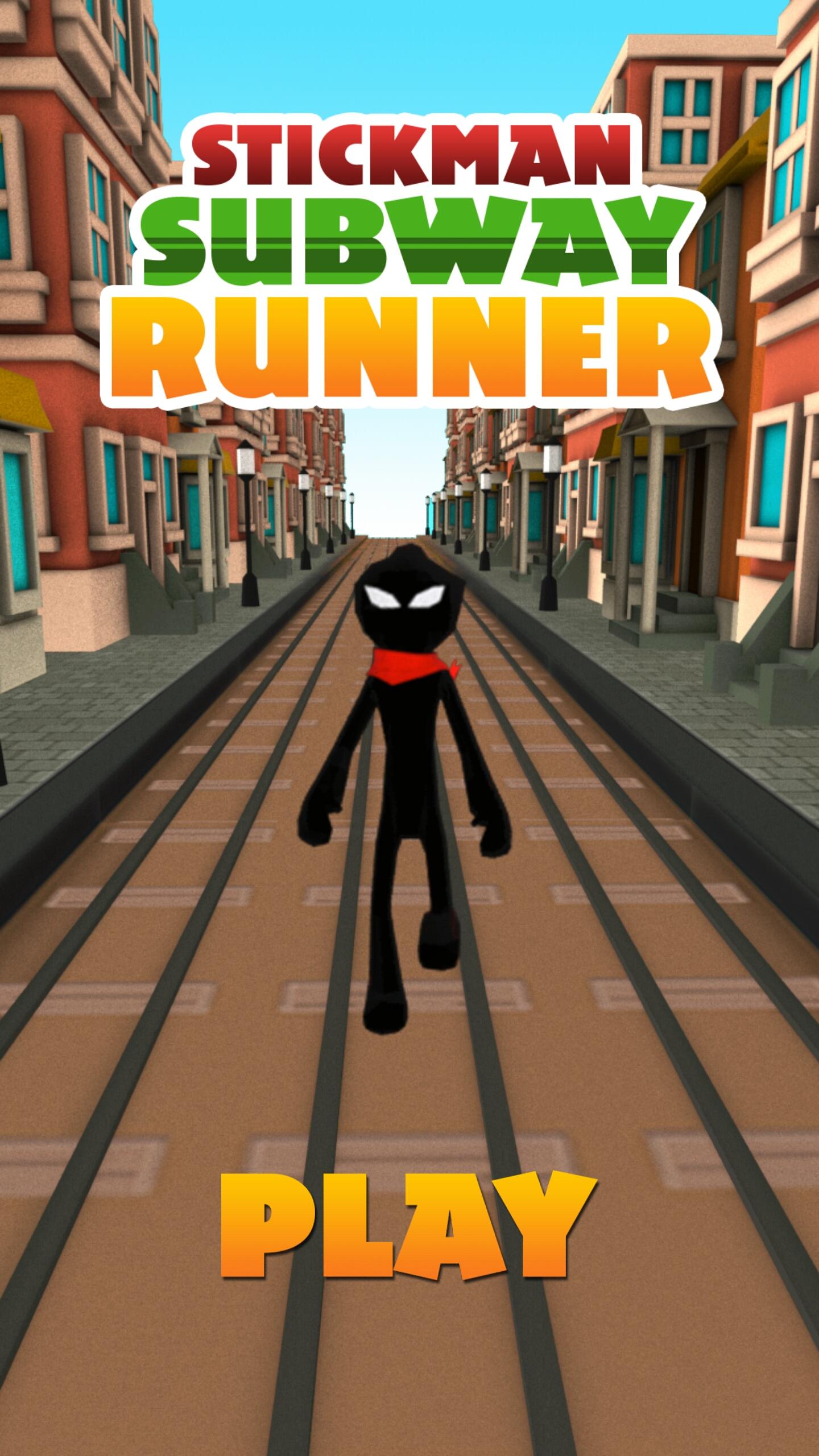 Stickman Subway Runner - City Surf截图1