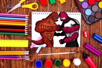 ban 10 coloring ultimate alien截图2