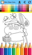 Coloring Book Shin Chann截图5