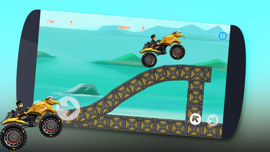 Crazy monster bike Hill Race截图4