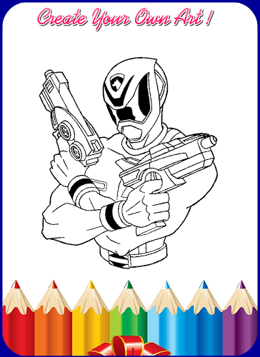 How To Color Power Rangers 2截图1