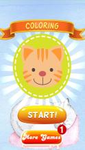 Cat Kitty Coloring Book Games for Kids截图1