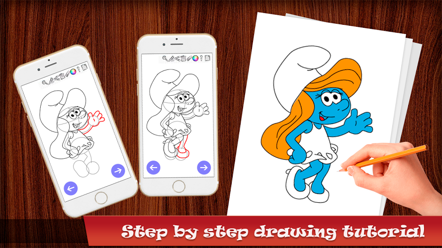 How to Draw Smurfs截图1