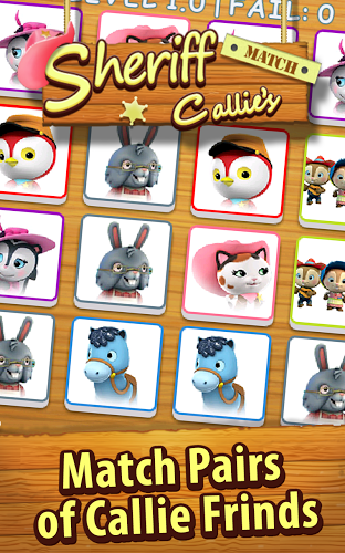 Sheriff Cat Memory Kids截图3