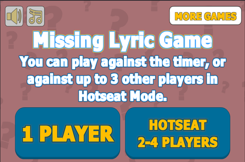 Missing Lyric Game截图1