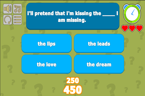 Missing Lyric Game截图3