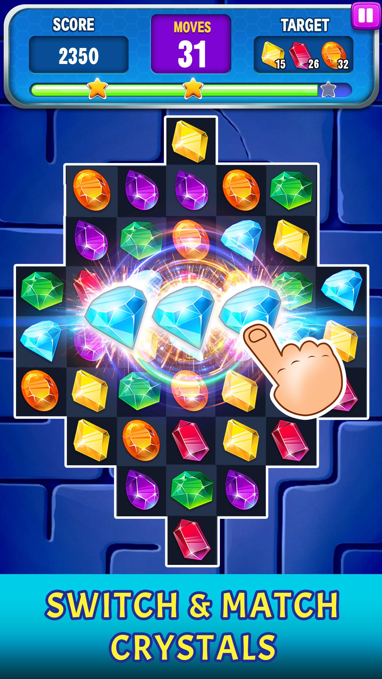 Crazy Crystal Crush截图1