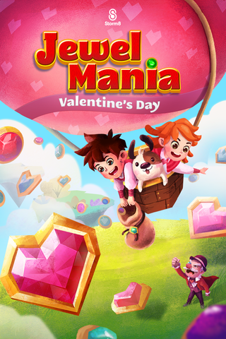 Jewel Mania: Valentine's Day截图5