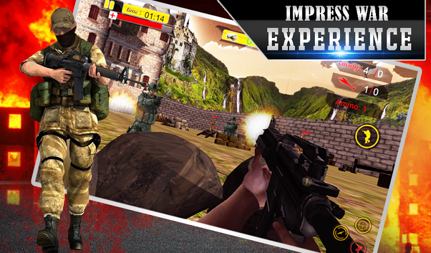 Lone Sniper Army Shooter 3D截图3