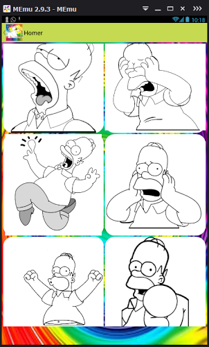 Coloring Game For The Simpsons截图3