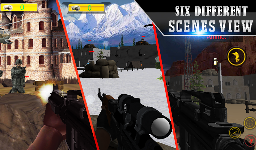 Lone Sniper Army Shooter 3D截图5