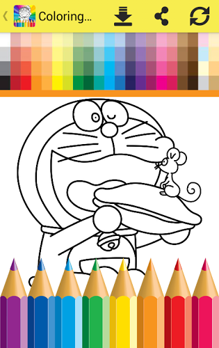 Coloring Game Dorae The Cat截图4