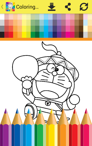 Coloring Game Dorae The Cat截图3