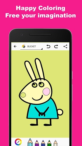 Easy Coloring Book Peppi Pig截图3