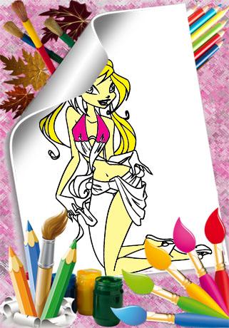 Coloring Pages Bloom Winx截图1