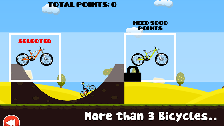 Mountain Bicycle Simulator 2D截图2