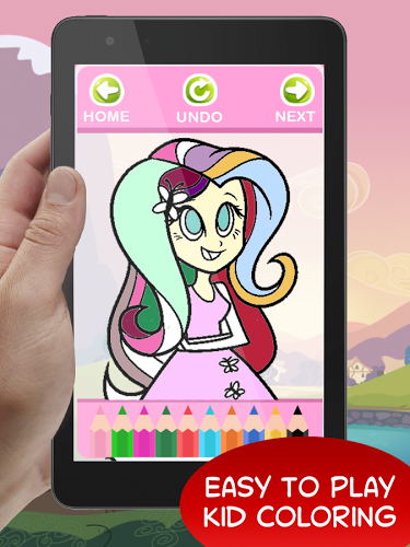 Coloring - Equesteria MLP Girl截图5