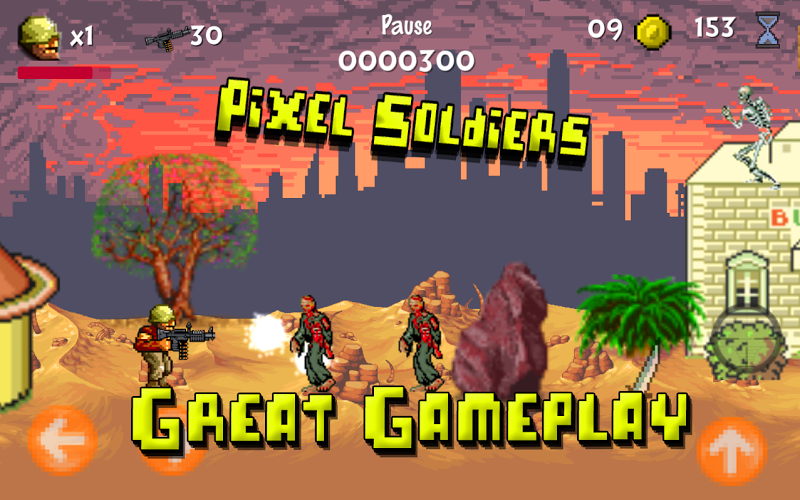 Pixel Soldiers: Metal Gun截图1