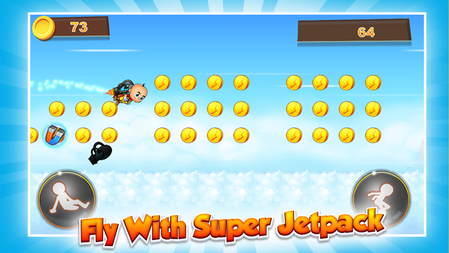 Super Upin Jetpack - Runner截图1