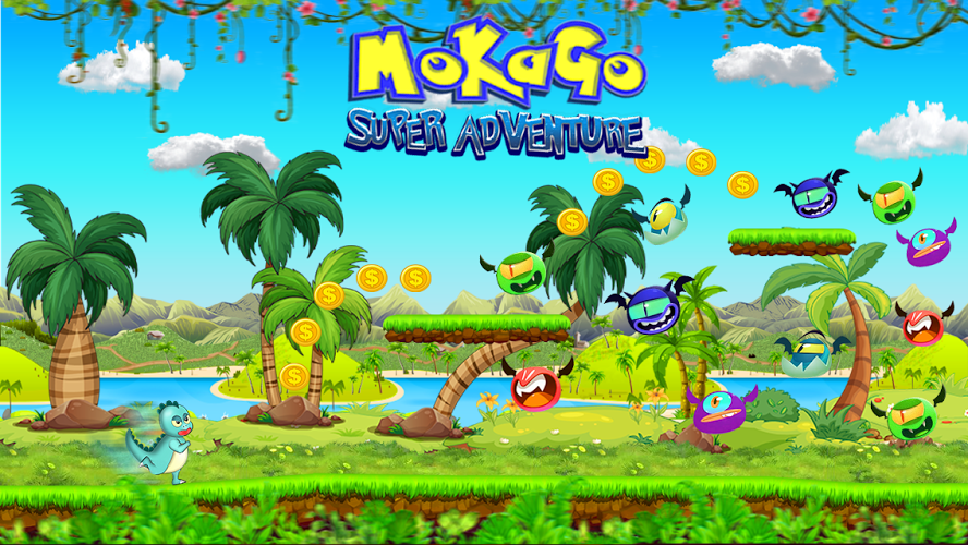 Dinosaur MOKA GO running game截图3