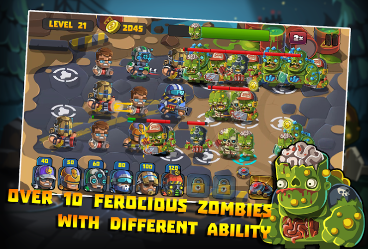 Zombie Defense Tower vs SWAT截图2