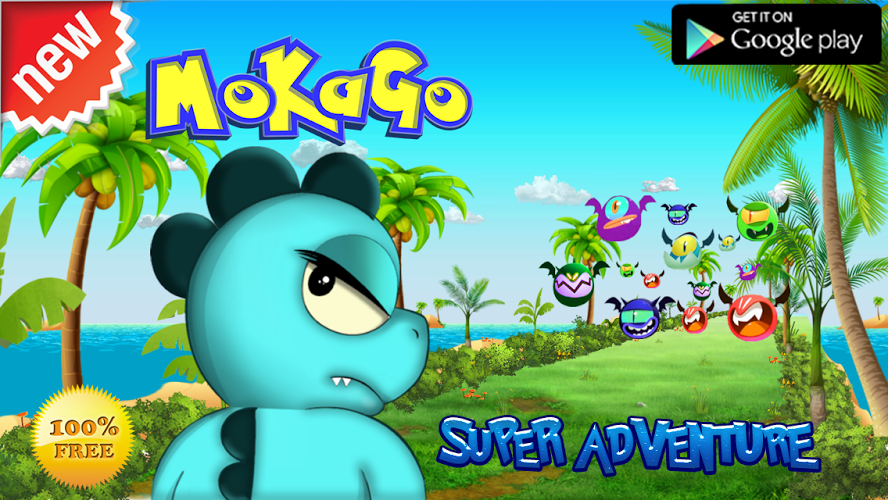 Dinosaur MOKA GO running game截图1