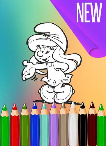 How To Color Smurfs Games截图2