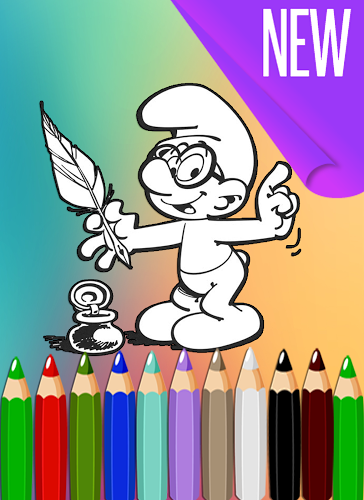 How To Color Smurfs Games截图4