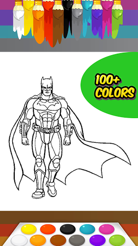 SuperHero: Kids Coloring Book截图4