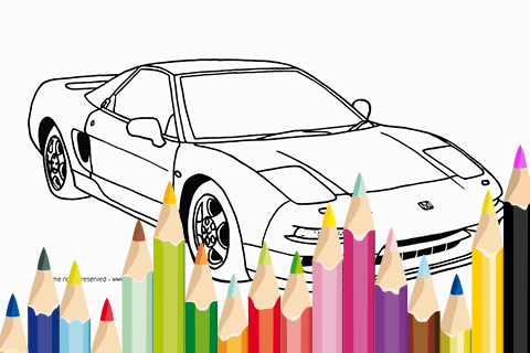 Super Car Coloring Book Game截图1